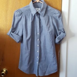Loft Button Down Cotton Blouse.
